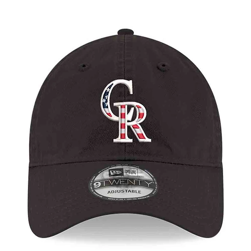 Casquette ajustable New Era noire Colorado Rockies America 250 9TWENTY pour homme