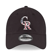 Casquette ajustable New Era noire Colorado Rockies America 250 9TWENTY pour homme