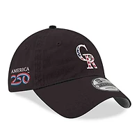Casquette ajustable New Era noire Colorado Rockies America 250 9TWENTY pour homme