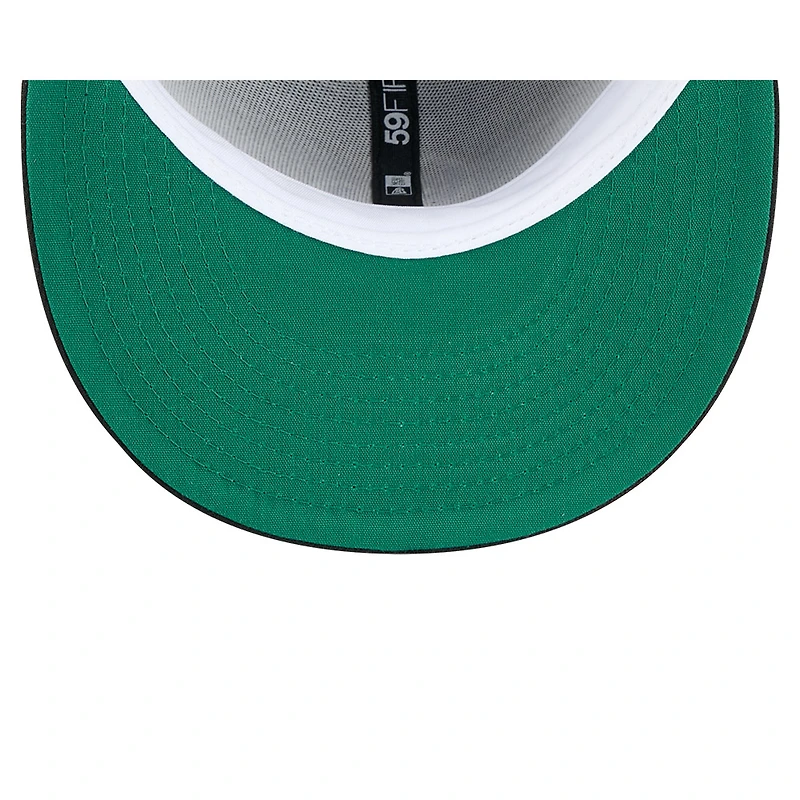 Casquette ajustée 59FIFTY noire New Era pour homme, style Temple de la renommée du baseball des Rockies Colorado