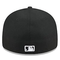 Casquette ajustée à profil bas 59FIFTY noire New Era pour homme