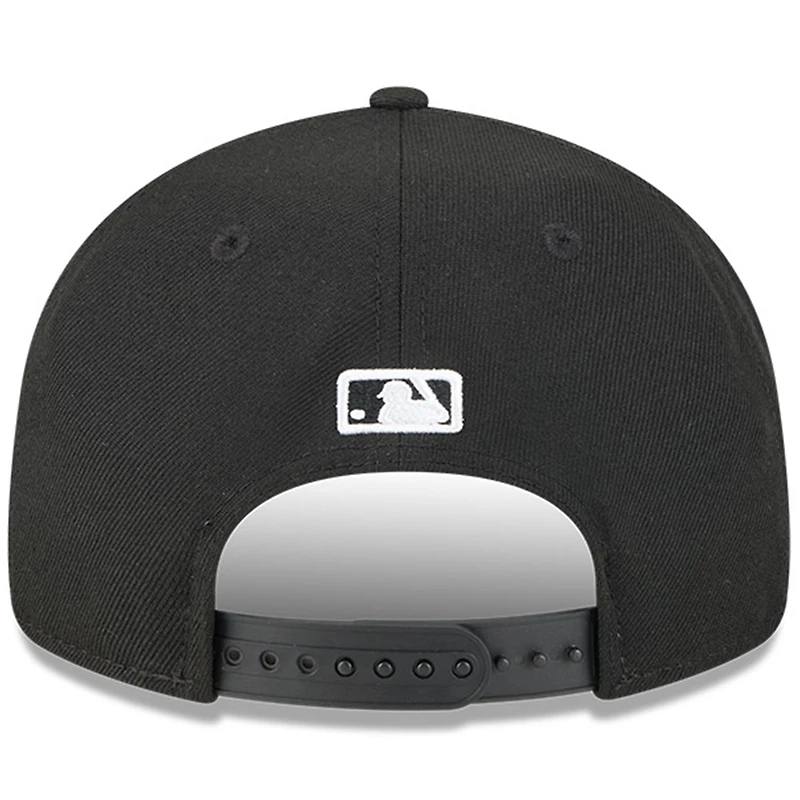 Casquette ajustable New Era noire Colorado Rockies Hall of Fame Retro Crown 9FIFTY pour homme