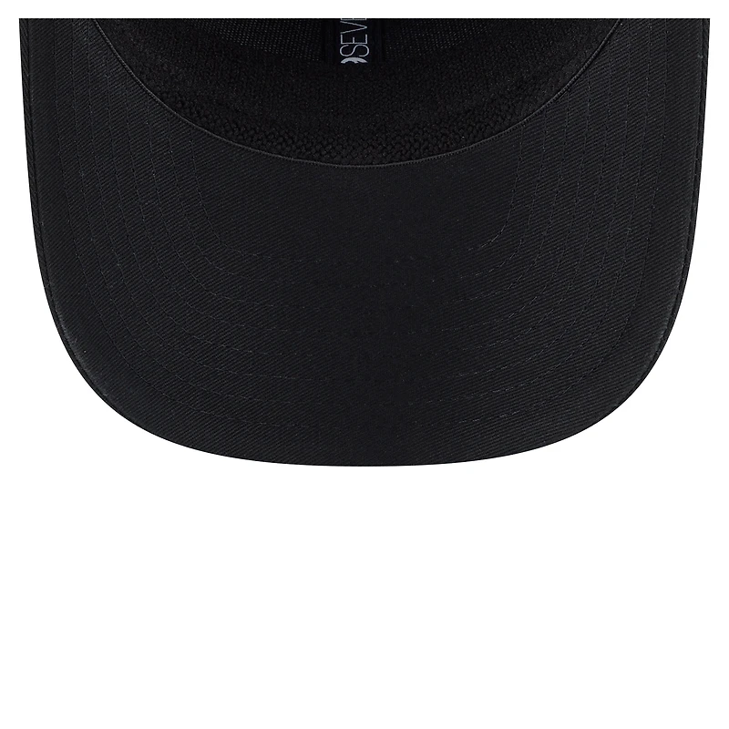 Casquette extensible à bouton-pression 9SEVENTY noire New Era pour homme avec écusson circulaire des Rockies du Colorado