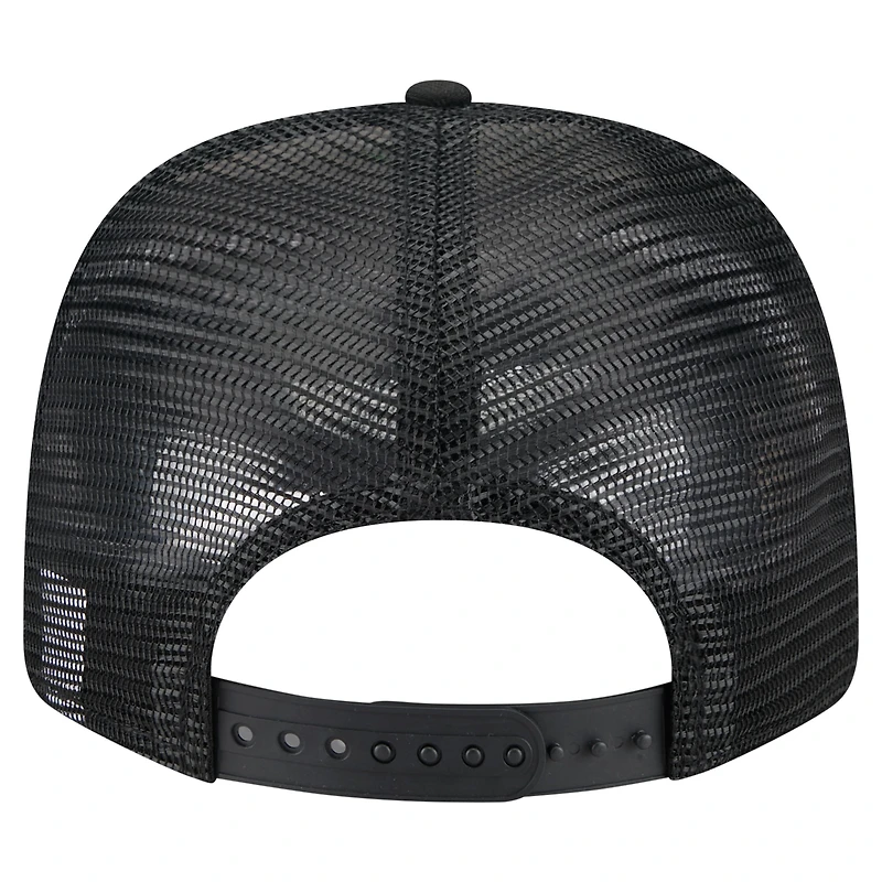 Casquette extensible à bouton-pression New Era noire avec drapeau des Rockies du Colorado 9SEVENTY pour homme