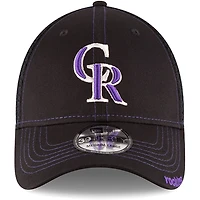 Men's New Era Black Colorado Rockies Logo Neo 39THIRTY Flex Hat