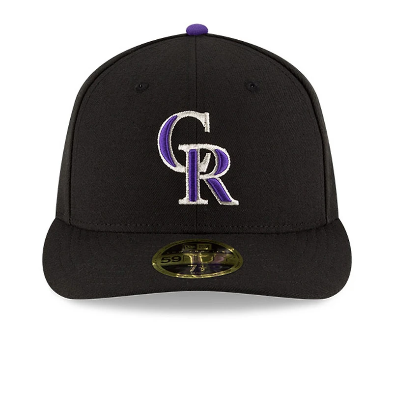 Men's New Era Black Colorado Rockies National Baseball Hall of Fame Low Profile 59FIFTY Fitted Hat