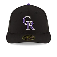 Men's New Era Black Colorado Rockies National Baseball Hall of Fame Low Profile 59FIFTY Fitted Hat