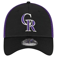 Casquette flexible noire Colorado Rockies Neo 39THIRTY New Era pour hommes