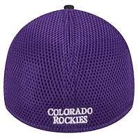Casquette flexible noire Colorado Rockies Neo 39THIRTY New Era pour hommes