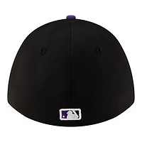 Men's New Era  Black Colorado Rockies Player Replica 39THIRTY M-Crown Flex Hat