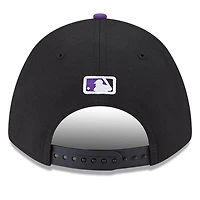 Men's New Era  Black Colorado Rockies Player Replica 9FORTY Adjustable Hat