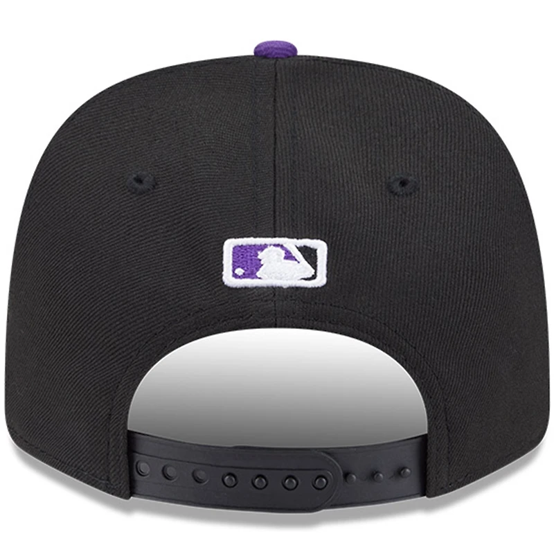 Men's New Era  Black Colorado Rockies Player Replica 9SEVENTY Adjustable Hat