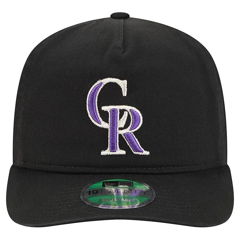 Casquette ajustable noire Colorado Rockies Team 19TWENTY pour homme de New Era