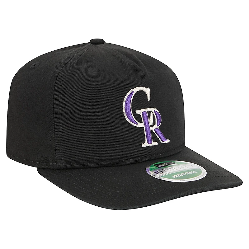 Men's New Era Black Colorado Rockies Team 19TWENTY Adjustable Hat