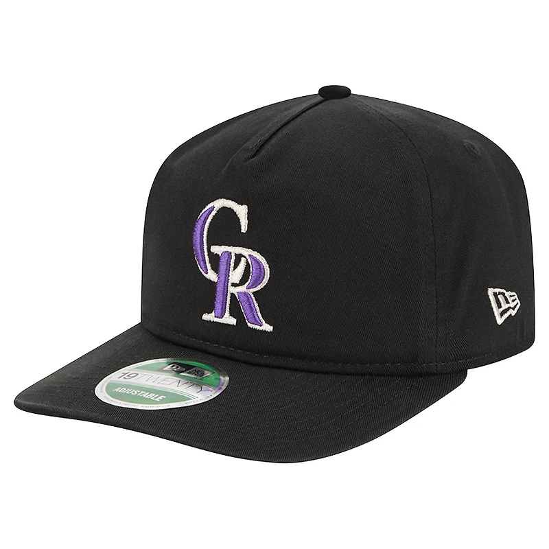 Casquette ajustable noire Colorado Rockies Team 19TWENTY pour homme de New Era