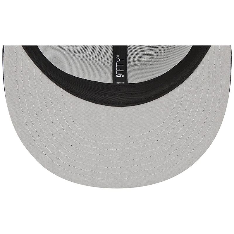 Men's New Era Black Colorado Rockies Trucker 9FIFTY Snapback Hat