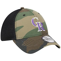 Men's New Era Camo Colorado Rockies Team Neo 39THIRTY Flex Hat