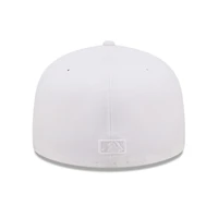 Casquette ajustée 59FIFTY Colorado Rockies New Era pour homme, blanc sur