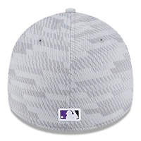 Men's New Era Colorado Rockies 2025 MLB Clubhouse 39THIRTY Flex Hat