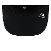 Men's New Era Gray Colorado Rockies 2025 MLB Clubhouse 9SEVENTY Stretch-Snap Hat