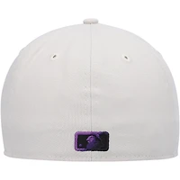 Casquette ajustée 59FIFTY avec sous-visière grise New Era Colorado Rockies Stone pour homme
