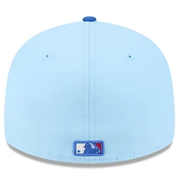 Casquette ajustée 59FIFTY bleu clair/bleu pour homme New Era Colorado Rockies 2025 Fourth of July