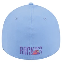 Casquette City Connect 39THIRTY Flex bleu clair des Colorado Rockies 2025 pour homme de New Era