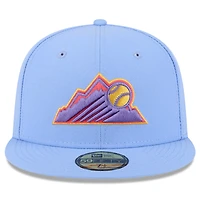 Casquette ajustée 59FIFTY City Connect 2025 bleu clair des Colorado Rockies de New Era pour homme