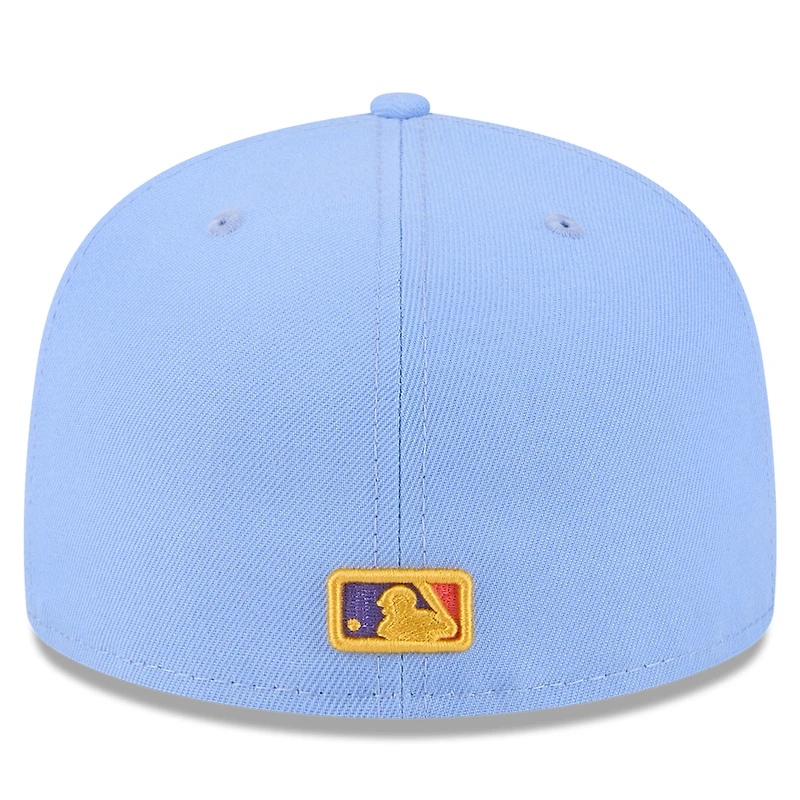 Casquette ajustée 59FIFTY City Connect 2025 bleu clair des Colorado Rockies de New Era pour homme