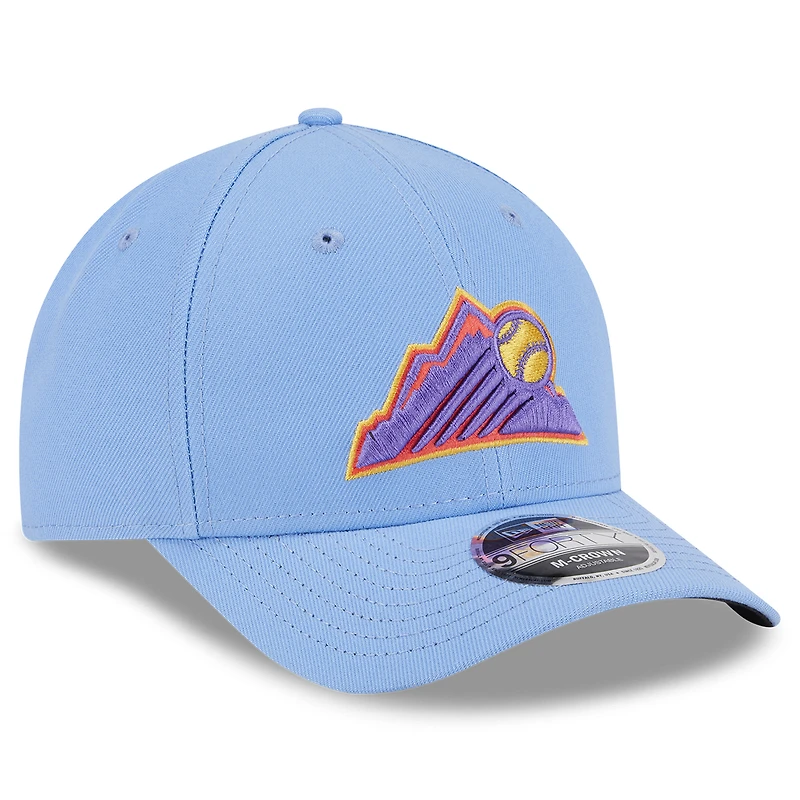 Men's New Era Light Blue Colorado Rockies 2025 City Connect 9FORTY M-Crown Adjustable Hat