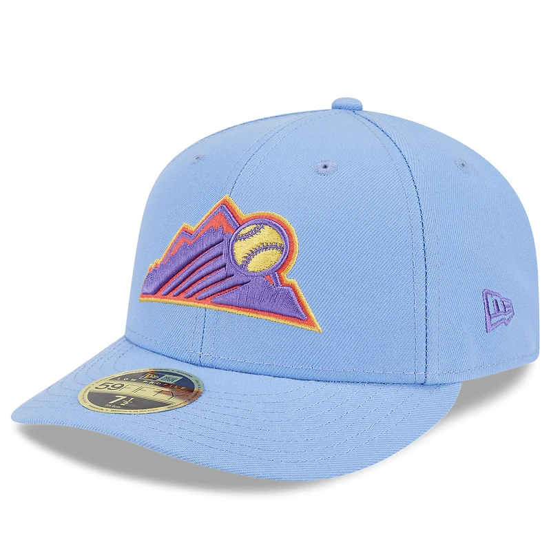Men's New Era Light Blue Colorado Rockies 2025 City Connect Low Profile 59FIFTY Fitted Hat