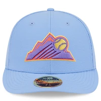 Men's New Era Light Blue Colorado Rockies 2025 City Connect Low Profile 59FIFTY Fitted Hat