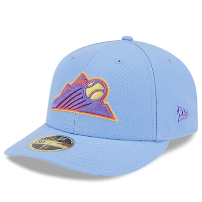 Men's New Era Light Blue Colorado Rockies 2025 City Connect Low Profile 59FIFTY Fitted Hat