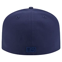 Men's New Era Navy Colorado Rockies Color Pack A-Frame 59FIFTY Fitted Hat