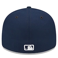 Men's New Era Navy Colorado Rockies Oceanside Low Profile 59FIFTY Fitted Hat