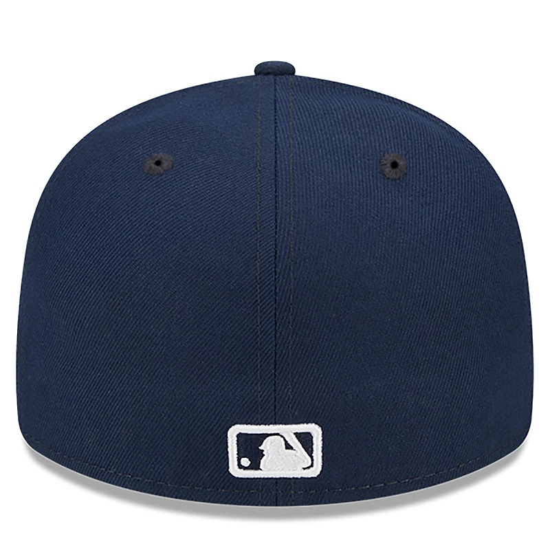 Men's New Era Navy Colorado Rockies Oceanside Low Profile 59FIFTY Fitted Hat