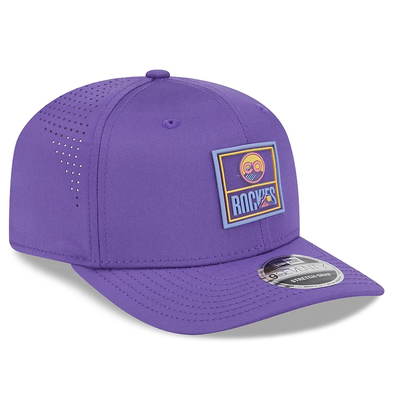 Casquette ajustable 9SEVENTY violette New Era Colorado Rockies 2025 City Connect Fan Pack pour homme
