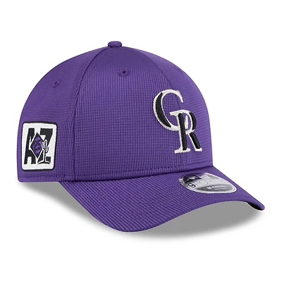 Men's New Era  Purple Colorado Rockies 2025 Spring Training 9FORTY Adjustable Hat