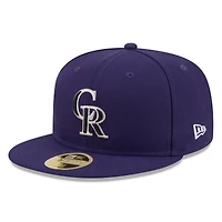 Men's New Era Purple Colorado Rockies 2026 Baseball Hall of Fame 59FIFTY Fitted Hat
