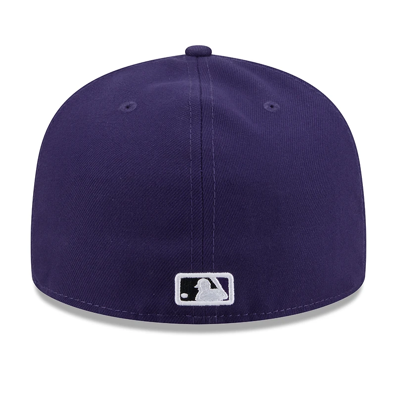 Casquette ajustée New Era 59FIFTY violette pour homme, Colorado Rockies, Temple de la renommée du baseball 2026