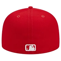 Casquette ajustée 59FIFTY avec logo Colorado Rockies New Era pour homme rouge