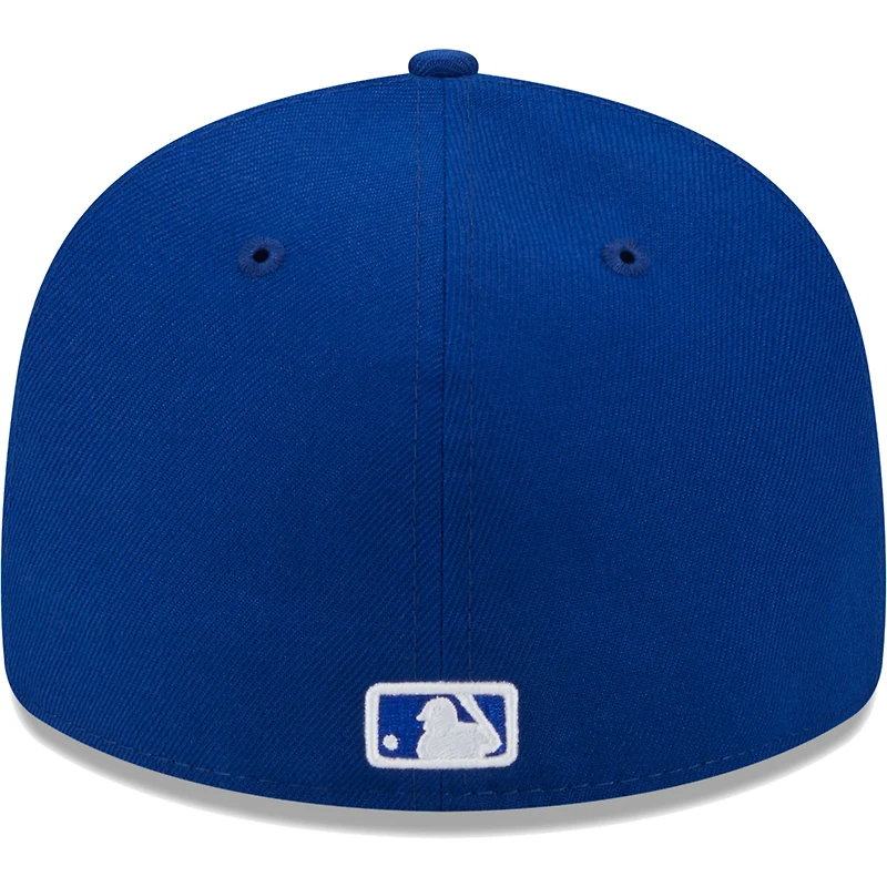 Casquette ajustée 59FIFTY à profil bas avec logo Royal Colorado Rockies pour homme New Era