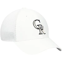 Casquette flexible REPREVE Neo 39THIRTY des Colorado Rockies New Era pour hommes, blanche