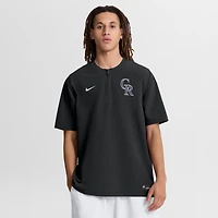 Coupe-vent Nike Colorado Rockies Authentic Collection Dri-FIT à quart de zip pour homme, noir