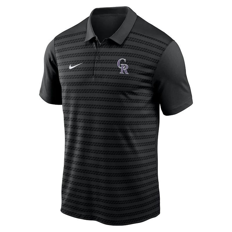 Men's Nike Black Colorado Rockies Authentic Collection Victory Dri-FIT Polo