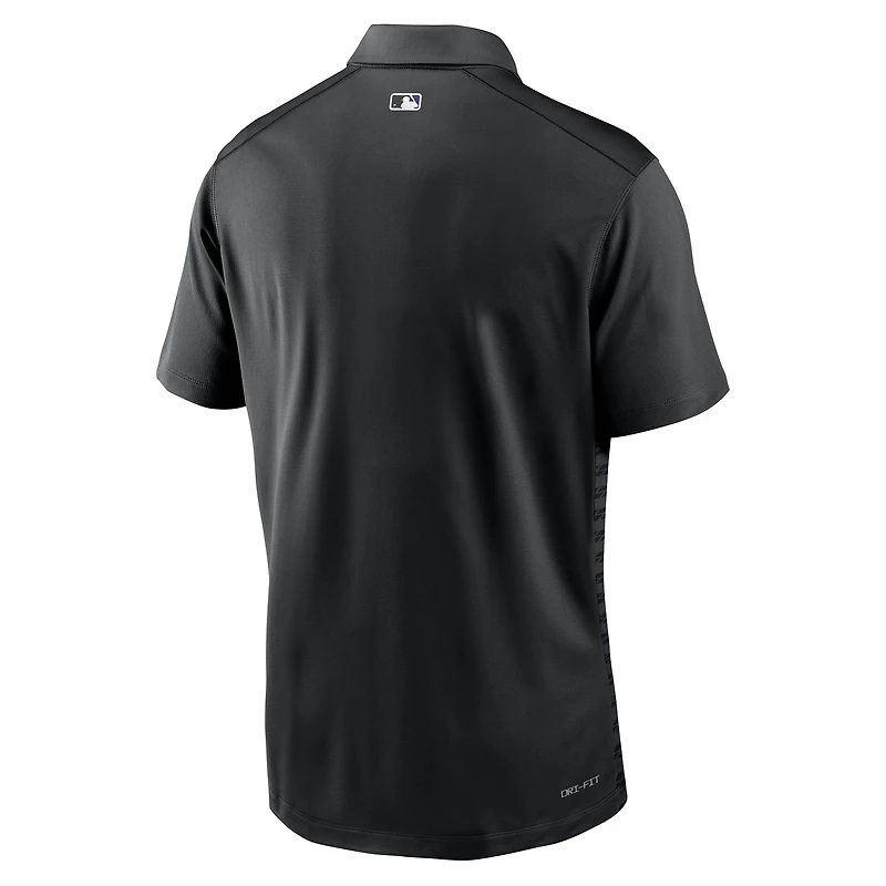 Men's Nike Black Colorado Rockies Authentic Collection Victory Dri-FIT Polo
