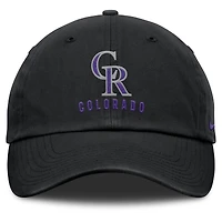 Casquette ajustable Nike noire Colorado Rockies Club pour homme