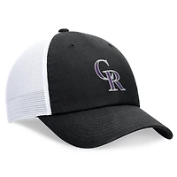 Casquette ajustable Nike Colorado Rockies Club Trucker pour homme, noire