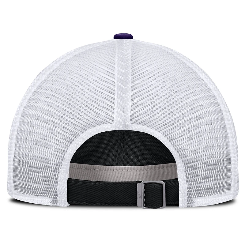 Men's Nike Black Colorado Rockies Primetime Club Adjustable Trucker Hat