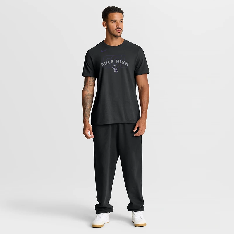 Men's Nike Black Colorado Rockies Primetime Fashion T-Shirt